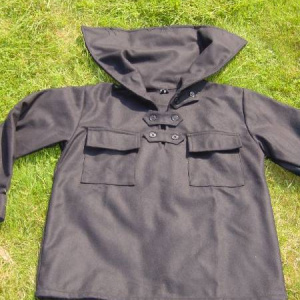 Wolltuchjuja / Krempelkapuze / Brusttaschen