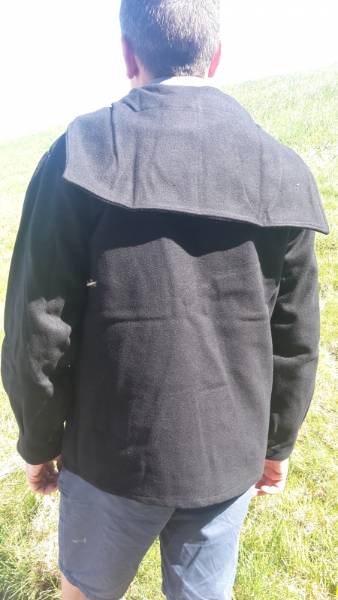 Wolltuchjuja / Krempelkapuze / Brusttaschen – Bild 3